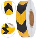 Faixa Refletiva Segurança 25 Metros Seta Amarelo Fluorescente Transito Caminhao Obra Estrada Evita Acidente Faixa Refletiva Segurança 25 Metros Seta Amarelo Fluorescente Transito Caminhao Obra Estrada Evita Acidente