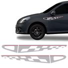 Faixa Sandero Gt Line 2013 Adesivo Lateral Prata Para/lama