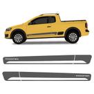 Faixa Saveiro Trooper 2014 2015 Adesivo Grafite Lateral Kit