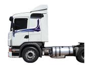Faixa Scania 2008 Adesivo Azul Lateral Caminhão Decorativo AZUL
