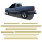 Faixa Silverado Conquest 1999/2000 Adesivo Dourado Completo Faixa Silverado Conquest 1999/2000 Adesivo Dourado Completo