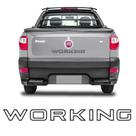 Faixa Tampa Traseira Fiat Strada Working Adesivo Preto Faixa Tampa Traseira Fiat Strada Working Adesivo Preto