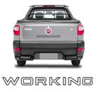 Faixa Tampa Traseira Fiat Strada Working Adesivo Preto Faixa Tampa Traseira Fiat Strada Working Adesivo Preto