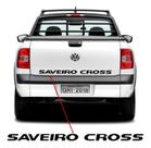Faixa Tampa Traseira Saveiro Cross 2011 A 2013 Adesivo Preto