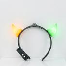 Faixa tiara chifre diabinha com luz LED carnaval copa