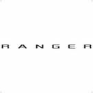 Faixa Traseira Compatível Com Ranger 2013/2019 Preto e Cinza