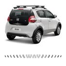 Faixa Traseira Fiat Mobi Way Adesivo Grafite Decorativo Faixa Traseira Fiat Mobi Way Adesivo Grafite Decorativo