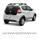 Faixa Traseira Fiat Mobi Way Adesivo Grafite Decorativo