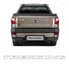Faixa Traseira Fiat Strada Trekking Adesivo Cinza Decorativo