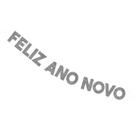 Faixa Varal Réveillon Feliz Feliz Ano Novo Glitter Prata 1,30 metros Piffer - Inspire sua Festa Loja Faixa Varal Réveillon Feliz Feliz Ano Novo Glitter Prata 1,30 metros Piffer - Inspire sua Festa Loja
