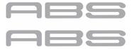 Faixas Adesivos Emblemas Abs Prata Compatível Moto Kawasaki