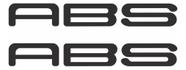 Faixas Adesivos Emblemas Abs Preto Compatível Moto Kawasaki