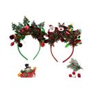 Faixas De Cabelo Com Lantejoulas Para Meninas: Design De Papai Noel, Rena E Árvore De Natal,