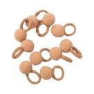 Faixas De Cabelo Coroa Borboleta Vermelha Para Meninas, 10 Peças, Elásticos De Cabelo De Desenho