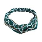 Faixas De Cabelo Femininas De Verão Com Estampa Boêmia, Tiaras Vintage Cruzadas Estilo Turbante,
