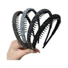Faixas De Cabelo Luxuosas Com Strass Brilhantes E Antiderrapantes Para Mulheres, Acessórios De