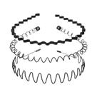 Faixas De Cabelo Unissex Antiderrapantes De Metal Ondulado, Elásticas, Esportivas E Modernas,