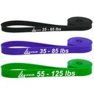 Faixas Elásticas LEZER Heavy Kit com 3 para Treino Faixas Elásticas LEZER Heavy Kit com 3 para Treino
