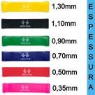 Faixas Elásticas Mini Band Pilates Yoga Exercícios Funcional Musculação 6 Unidades
