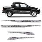 Faixas Fiat Strada Adventure Locker 2008/2013 Adesivo Cinza