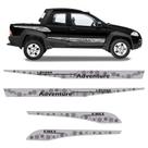Faixas Fiat Strada Adventure Locker 2008/2013 Adesivo Cinza