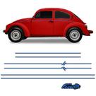 Faixas Fusca Itamar 1994/ + Adesivo Traseiro Azul Resinado Faixas Fusca Itamar 1994/ + Adesivo Traseiro Azul Resinado
