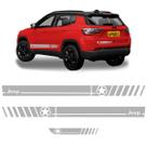 Faixas Jeep Compass Adesivos Estrela Decorativo Cinza