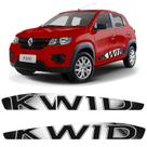 Faixas Kwid 2018 2019 2020 2021 2022 Adesivo Lateral Branco
