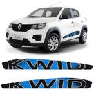Faixas P/ Kwid 2018 2019 2020 21 22 Adesivo Azul Genérico