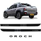 Faixas Renault Oroch Outsider 2023 Lateral/traseiro Preto