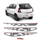 Faixas Sandero Gt Line 2013 Adesivo Lateral Traseiro Grafite