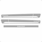 Faixas Saveiro Trooper G5 G6 Adesivos Lateral/traseiro Cinza
