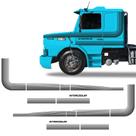 Faixas Scania 112 113 1986/1991 T Intercooler Adesivos Preto