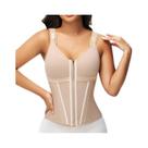 Fajas Colombianas Femininas Modeladoras De Cintura Com Controle Abdominal, 17 Barbatanas De Aço E