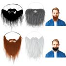 Fake Beard Ouligay, 4 peças de bigode falso engraçado para adultos Fake Beard Ouligay, 4 peças de bigode falso engraçado para adultos