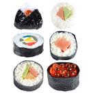 Fake Sushi TUESMEILL Artificial Lifelike Nigiri Onigiri x6