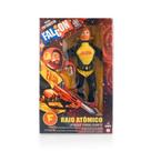 Falcon futurista amarelo - raio atômico - 29 cm - comandos em ação - ano 2021
