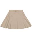 Falda Izod para Niñas Modelo Scooter con Cintura Elástica Color Caqui Talla 10