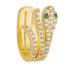 Falso Piercing Brinco Cobra Pequeno Argola Feminino Falso Piercing Brinco Cobra Pequeno Argola Feminino