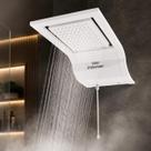Fame Ducha Eletrônica Intense Fame Black Chuveiro 7800w Preto Cromado Branco 220V Controle Eletrônico de Temperatura