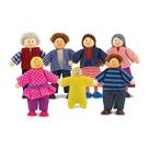 Família de Bonecas de Madeira Melissa & Doug - 7 Peças Posicionáveis