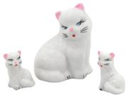 Familia De Gato Em Miniatura 3 Peças