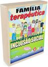 Família terapêutica inclusão social - bonecos articulados de madeira