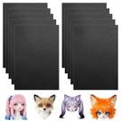 Fampery Tela de Malha para Olhos de Fursuit, 10 Folhas, PVC Impermeável, 30 x 20 cm