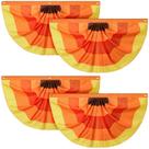 Fan Flag Newwiee Thanksgiving 45x90cm, 4 peças, marrom ao ar livre