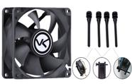 Fan P/ Gabinete 120mm Preto - Cf120 - C/ 4 Fixadores de 41 mm