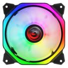 Fan p/ gabinete huracan h3 120mm led rgb 6 pinos - pcyes