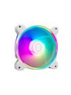 Fan Para Gabinete Masterfan Mf120 Halo 2 Rgb 120mm - Branco - Mfl-b2dw-21np2-r2