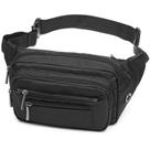 Fanny Pack PACKISM portátil espaçosa para mulheres e homens, preta
