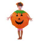 Fantasia Abóbora Infantil Unissex Para Halloween Carnaval Aniversário Teatro Evento Temático Dia Das Crianças